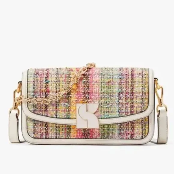 Kate Spade Dakota Tweed Small Crossbody purse - Picture 3 of 16